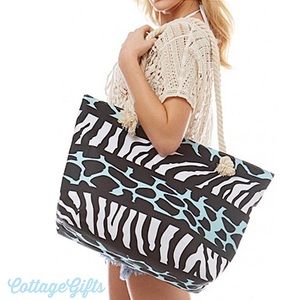 NWT Beach Bag Rope Handled Tote
